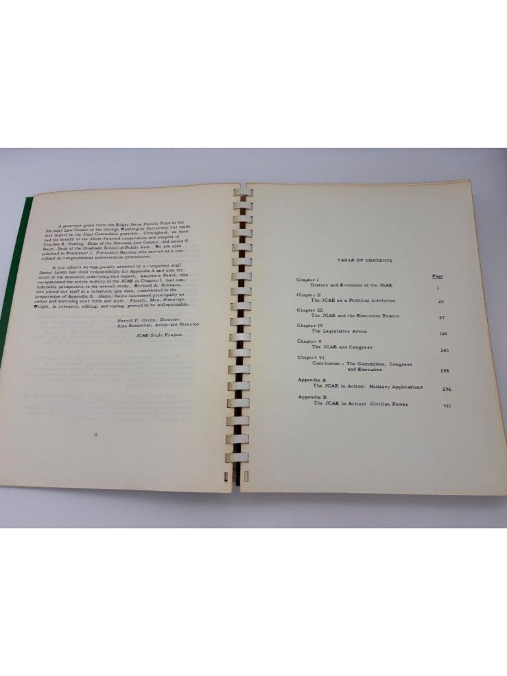 1961 Joint Committee on Atomic Energy Government Power Green Rosenthal GWU Study - Picture 4 of 13